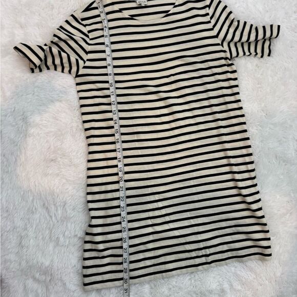 KULE The Tee Dress Black and White Striped Mini Dress Size XS - Picture 9 of 10